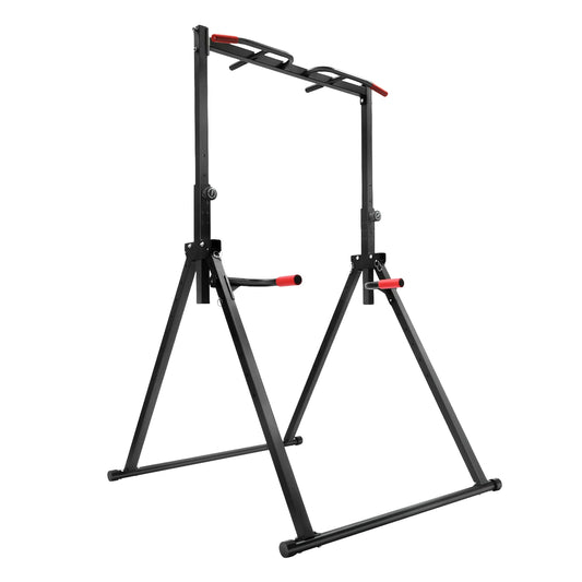 Adjustable Pull Up Bar Foldable Parallel Bars Training Station