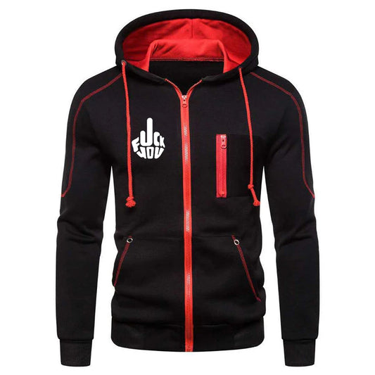 Mens Hoodies Sweatshirt New Casual Solid Long Sleeve Hoodie Men Slim Zipper Cardigan Hooded Sweatshirts Men Hoody Sweat Homme