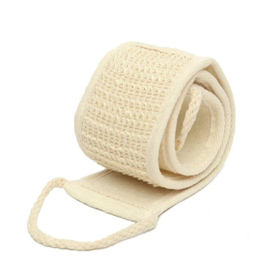 Natural Loofah Bath Scrubber With Back Strap Massage