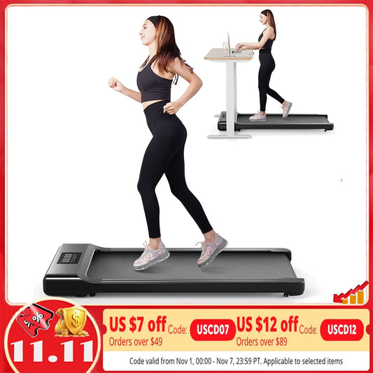 Treadmills for Home 2.5HP Remote Control LCD Display 300LBS Walking Pad Treadmills Portable Walkingpad Fitness Exercise Machine