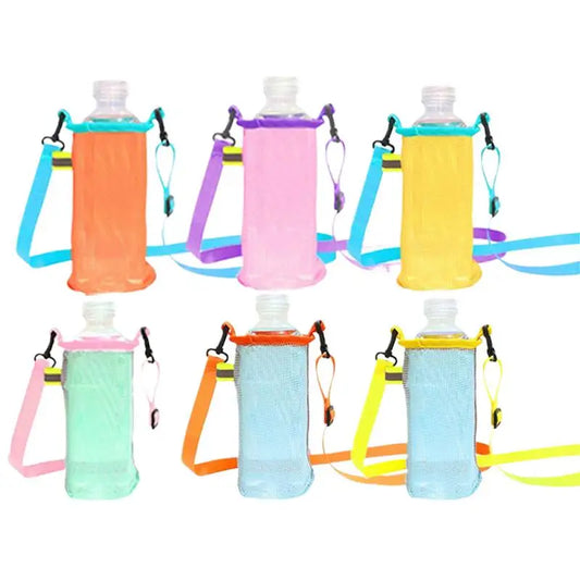 6-Pack Water Bottle Carrier Pouches for Cycling and Picnics