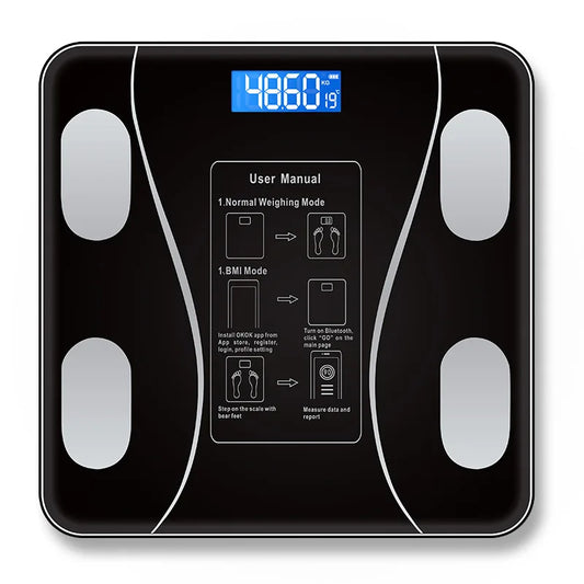 Commodity Intelligent USB Wireless Bluetooth Fat Measurement Scale LED Display