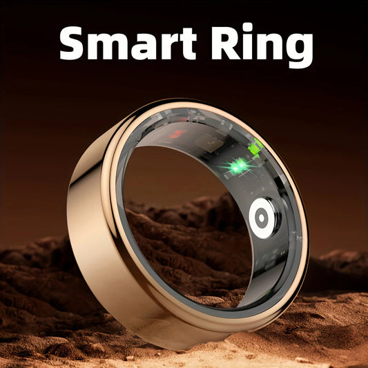Smart Ring Health Tracker Stainless Steel Activity Steps Monitor